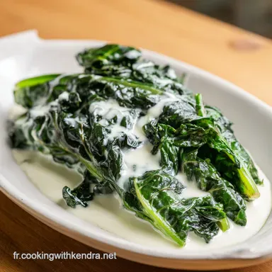 Blettes Saut&eacute;es Ail et Cr&egrave;me : Onctueuses Fiche recette