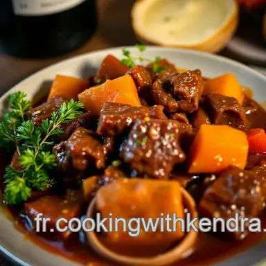 Recette Semaine: Boeuf Bourguignon Classique et R&eacute;confortant Fiche recette
