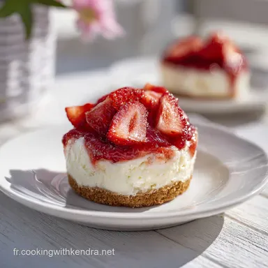 Bouch&eacute;e de cheesecake &agrave; la fraise : Recette pour 24 portions
