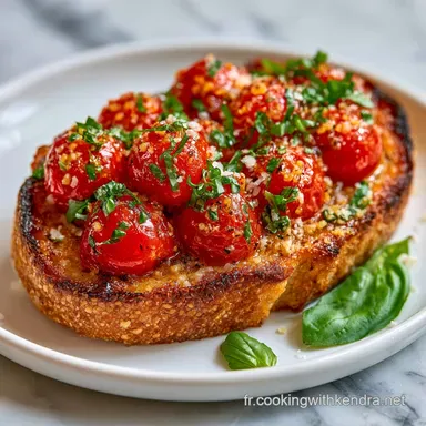 Bruschettas Ap&eacute;ritives en 10 Minutes Fiche recette
