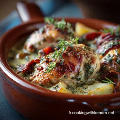 Cassolettes de Poulet au Maroilles le plat r&eacute;confortant du Nord Fiche recette
