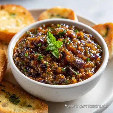 Caviar D'aubergine Fum&eacute; pour 5 Portions Fiche recette