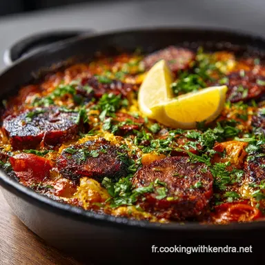 Chachouka au Chorizo de B&oelig;uf La recette de chef fum&eacute;e et savoureuse Fiche recette