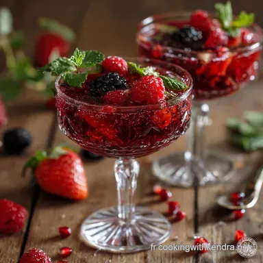 Recette Cocktail Festif aux Fruits L&Eacute;lixir Rapide et Chic Fiche recette