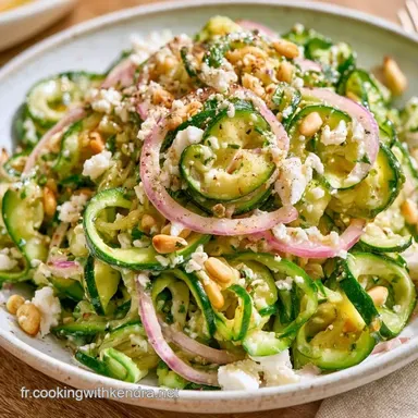 Courgettes En Salade avec F&eacute;ta Fiche recette