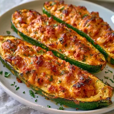 Courgettes Farcies Au Four &agrave; la Viande