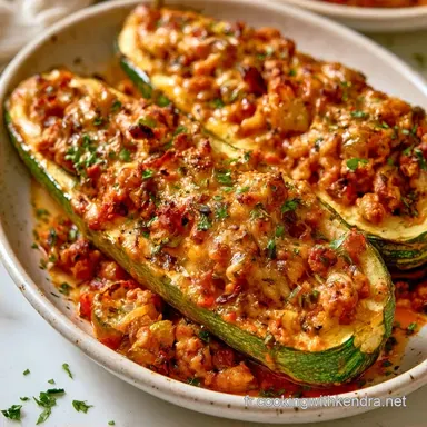 Courgettes Farcies &agrave; la Viande Hach&eacute;e