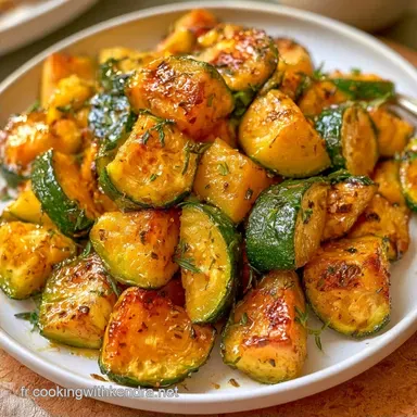 Courgettes Fondantes Au Four R&ocirc;ties