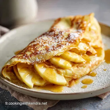 Cr&ecirc;pe aux Pommes en 15 Minutes pour 4 Servings
