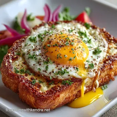 Croque Madame au Jaune Coulant Recette Classique de Bistrot Fran&ccedil;ais Fiche recette