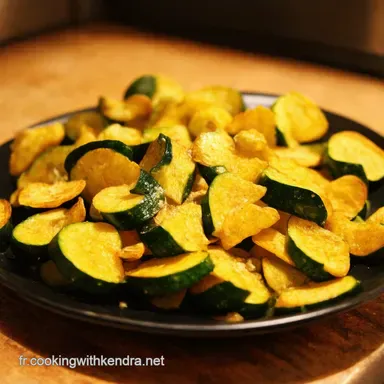 Chips de Courgettes Croustillantes LAp&eacute;ro Chic Facile Fiche recette