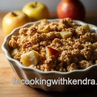 Crumble Pomme Poire: Le Dessert R&eacute;confortant de l'Automne &agrave; Partager Fiche recette
