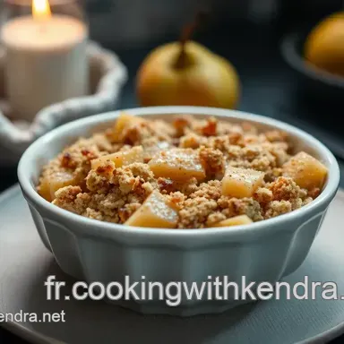 Crumble Pomme Poire: Le Dessert R&eacute;confortant de l'Automne &agrave; Partager