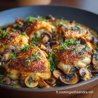 Cuisses de poulet aux airelles Recette pour une peau ultra croustillante