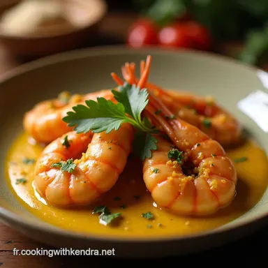 Curry de Crevettes Cr&eacute;meux au Lait de Coco Recette Express Fiche recette