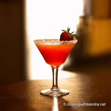 Daiquiri aux Fraise Mon Cocktail Coup de Coeur Ensoleill&eacute; Fiche recette
