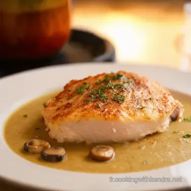 Recette Escalope de Poulet Facile Ma Version Cr&egrave;me Champignons Fiche recette