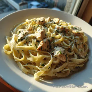 P&acirc;tes Alfredo au Poulet Cr&eacute;meuses Recette Maison Inratable en 45 Min Fiche recette