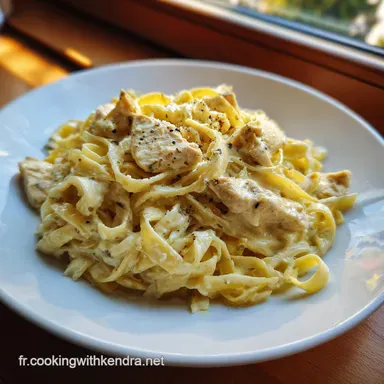 P&acirc;tes Alfredo au Poulet Cr&eacute;meuses Recette Maison Inratable en 45 Min