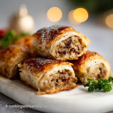 Feuillet saucisses en toile pour Nol : L'Ap&eacute;ritif Festif Parfait Fiche recette