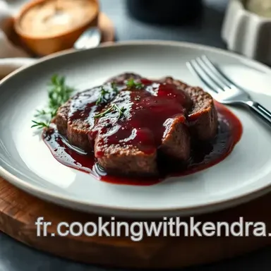Filet Mignon &agrave; la Sauce au Vin Rouge : Une Recette Classique R&eacute;confortante Fiche recette