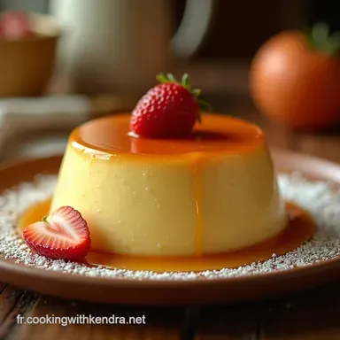 Recette Flan au Caramel P&acirc;tissier Le Secret Cr&eacute;meux de Nos GrandsM&egrave;res Fiche recette