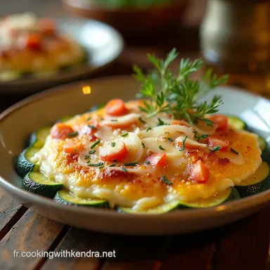 Recette de Flan de Courgettes au Saumon Fum&eacute; et Parmesan Fiche recette