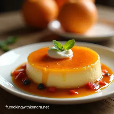 Flan de Melon Rafrachissant L&Eacute;l&eacute;gance de l&Eacute;t&eacute; en Dessert Fiche recette