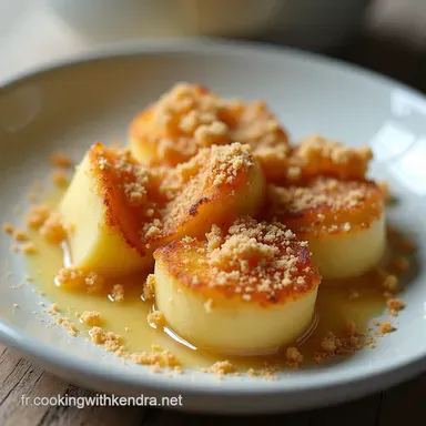 Flocons dAvoine Cuit au Four aux Pommes et &agrave; la Cannelle Rustique et Moelleux