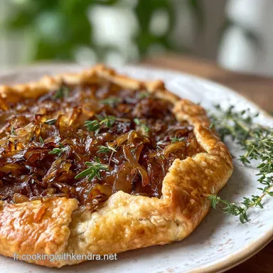 French Onion Galette Crispy Baked Fiche recette