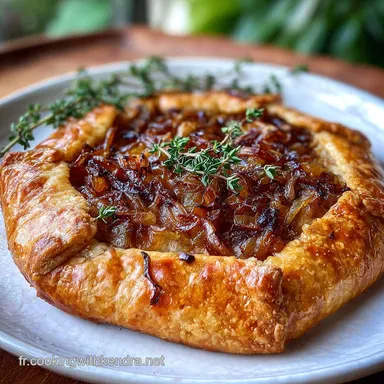 French Onion Galette Crispy Baked