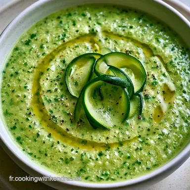 Gaspacho Concombre Courgette pour 4 Fiche recette