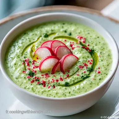 Gaspacho Concombre Radis au Yaourt Grec Fiche recette