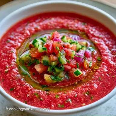 Gaspacho Thermomix Tomate en 10 Minutes Fiche recette