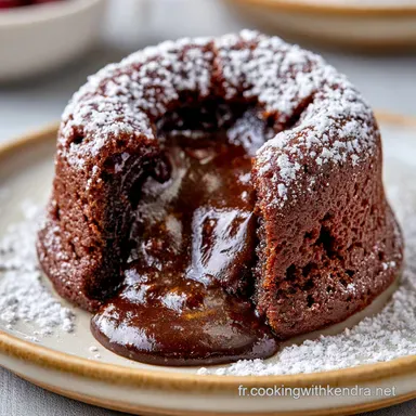 G&acirc;teau au Chocolat Fondant: 4 Portions Fiche recette