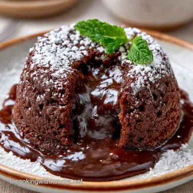 G&acirc;teau au Chocolat Fondant: 4 Portions