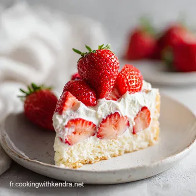 G&acirc;teau aux Fraises Maison pour 9 Portions