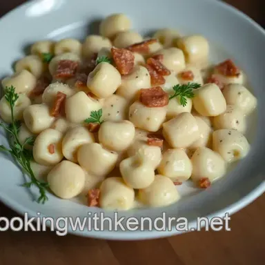 Gnocchi &agrave; la Carbonara : Un D&eacute;lice Italienne &agrave; la Maison Fiche recette