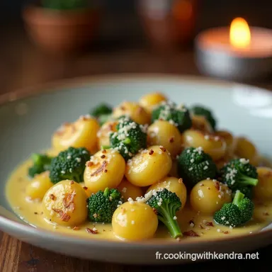 Gnocchi au Chou de Bruxelles et Brocoli Recette Cr&eacute;meuse et Facile Fiche recette