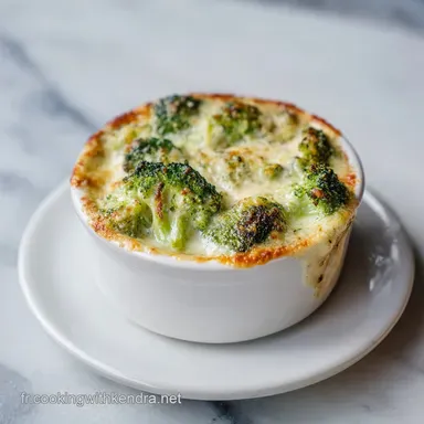 Gratin de Brocolis Fondant pour 4 Servings Fiche recette