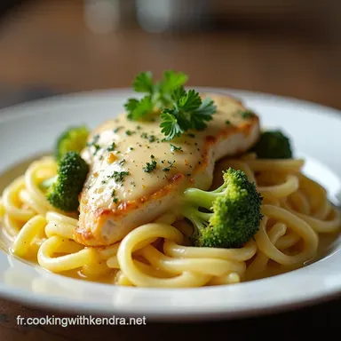 Filets de Poulet et Brocoli Gratin&eacute;s &agrave; la Sauce au Fromage Facile