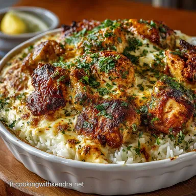 Gratin de riz au poulet Tandoori Le plat fusion cr&eacute;meux facile et r&eacute;confortant Fiche recette