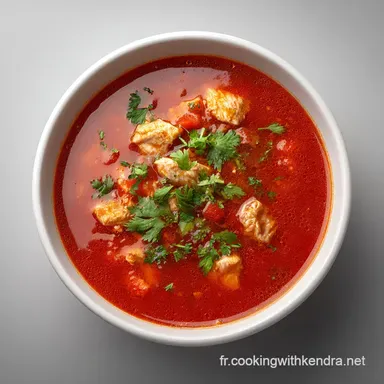 Harira Soupe Algerienne au Poulet Fiche recette