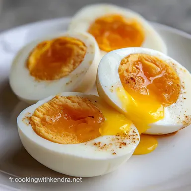 &OElig;uf dur Parfait : Temps de Cuisson Pr&eacute;cis pour un Jaune Cr&eacute;meux Fiche recette