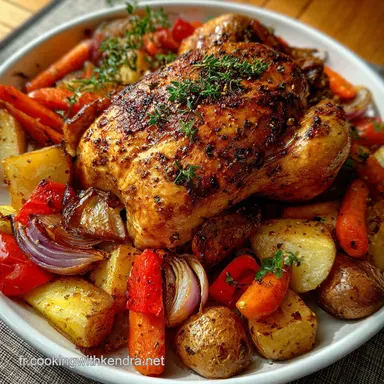 Menu Poulet et L&eacute;gumes: Crispy Baked for 4