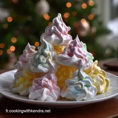 Meringues En Forme De Sapin De Noel Croquantes