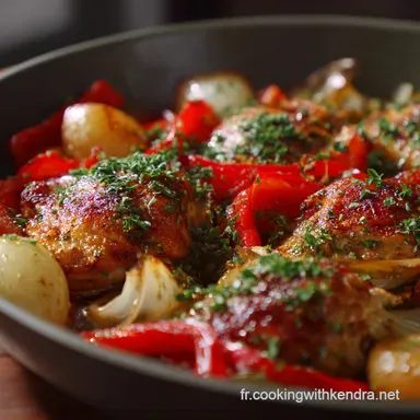 Poulet aux poivrons et pommes Le mijot&eacute; proven&ccedil;al r&eacute;confortant Fiche recette