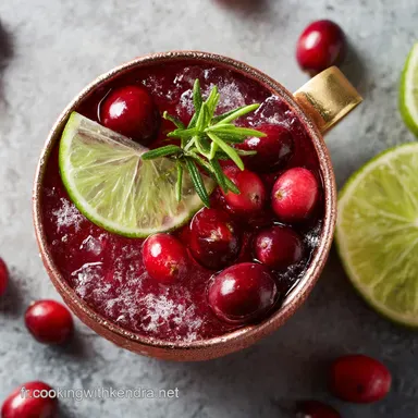 Moscow Mule &agrave; la canneberge : Cocktail festif en 5 minutes Fiche recette