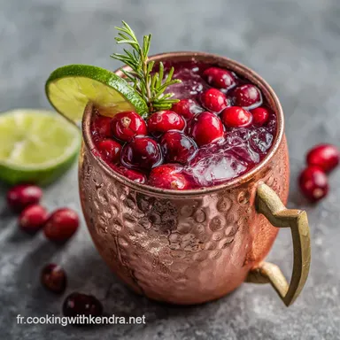 Moscow Mule &agrave; la canneberge : Cocktail festif en 5 minutes