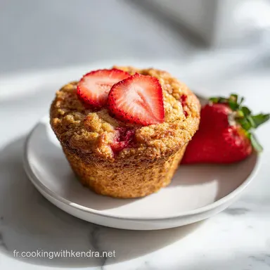 Muffin Fraise Banane Sun Kissed avec une Touche Surprise: 37 Minutes Fiche recette